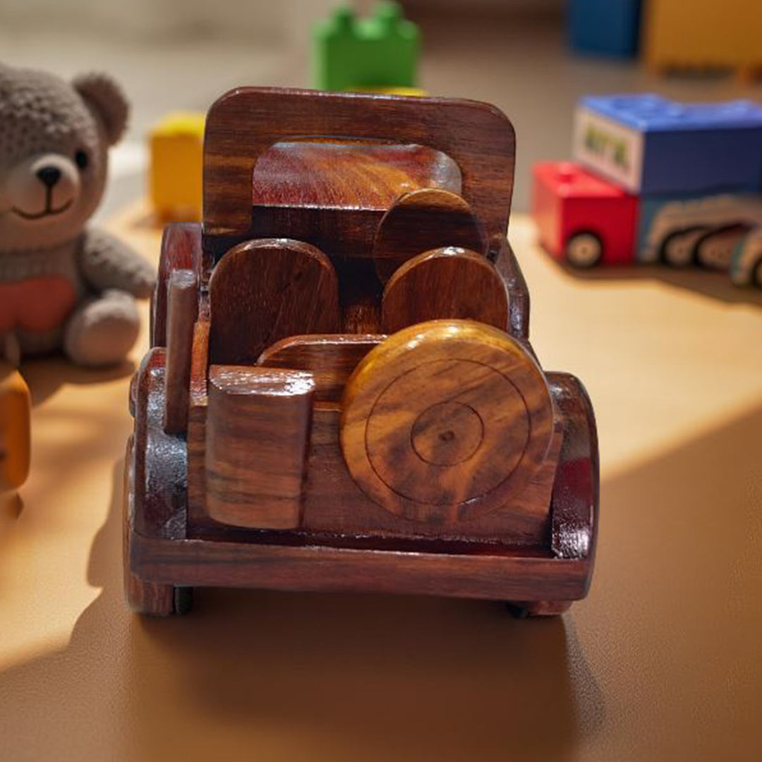 Personalized Wooden Toy Jeep – Baby Boy Gift, Keepsake Birthday Present
