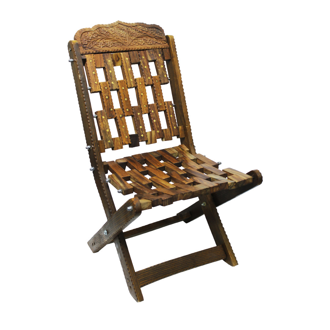 Handmade Kids Wooden Folding Chair –  Travel-Friendly Chair for Kids