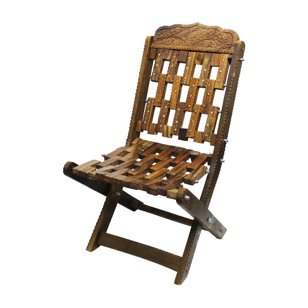 Handmade Kids Wooden Folding Chair –  Travel-Friendly Chair for Kids