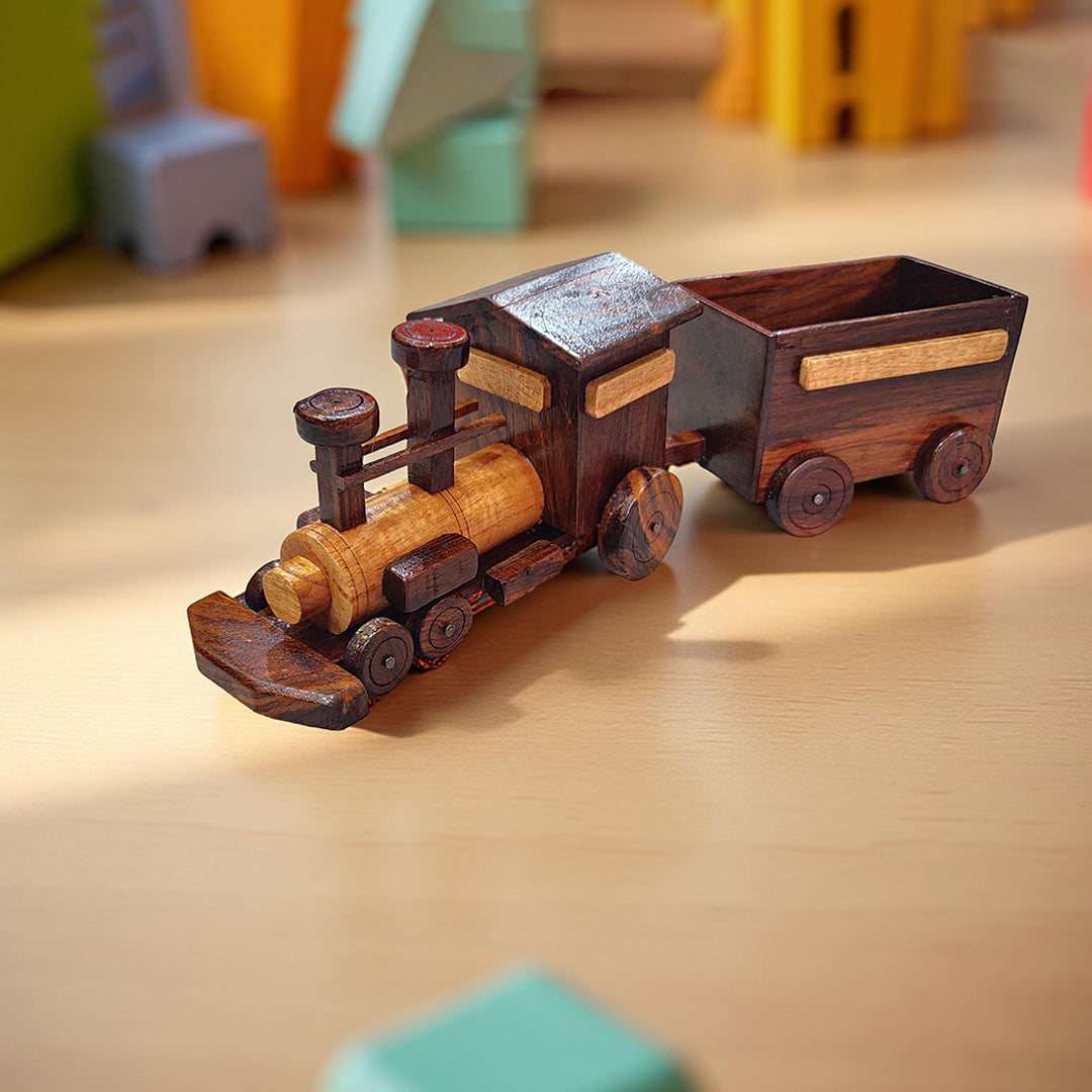 Wooden Toy Train | Handmade Natural Wood Toy  Eco-Friendly Gift for Children