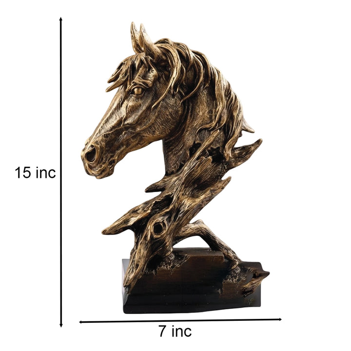 Luxury Resin Horse Sculpture Statue | Western Style Home & Office Decor