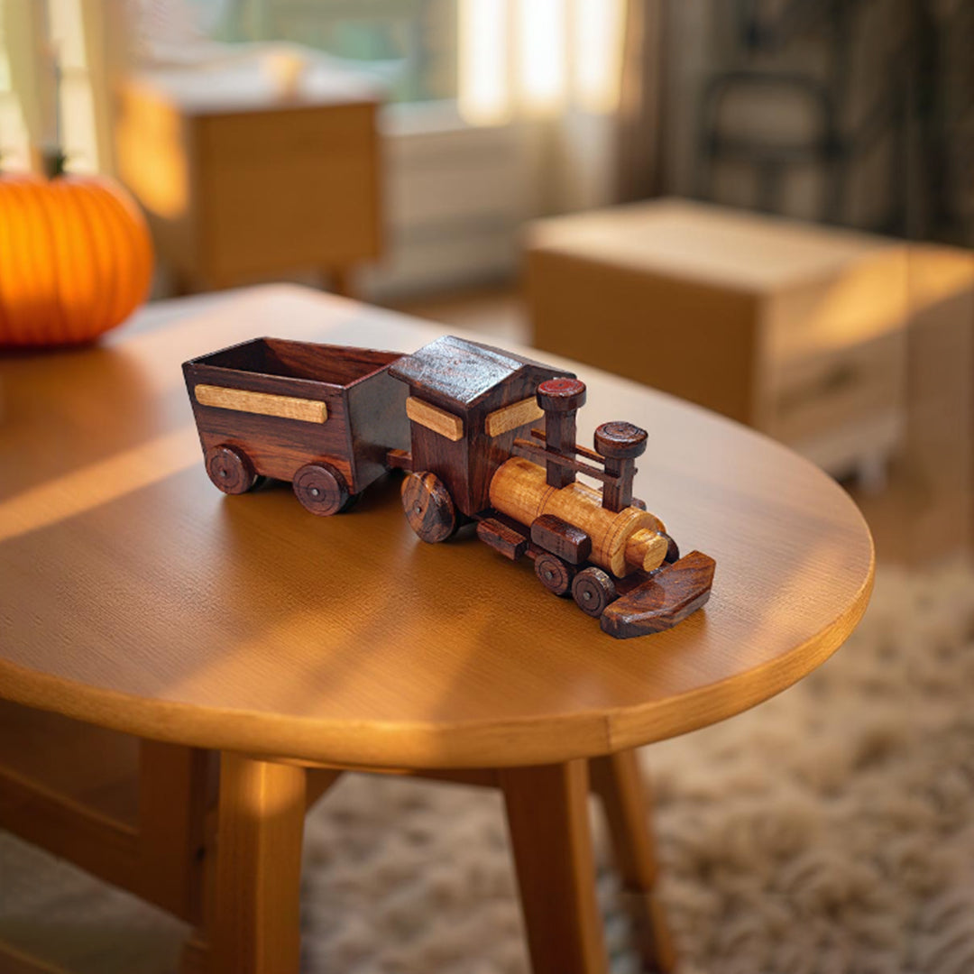 Wooden Toy Train | Handmade Natural Wood Toy  Eco-Friendly Gift for Children