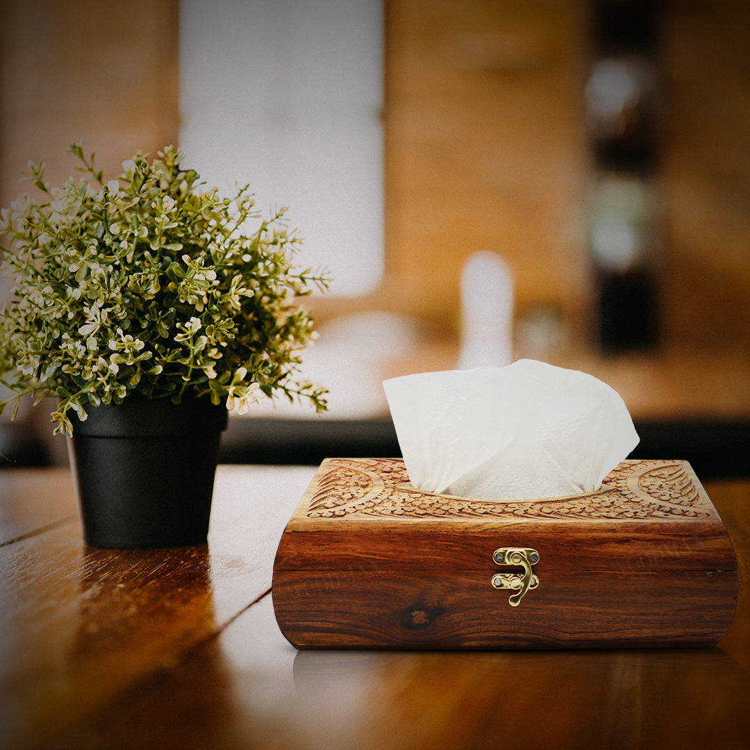 Wooden Tissue Box