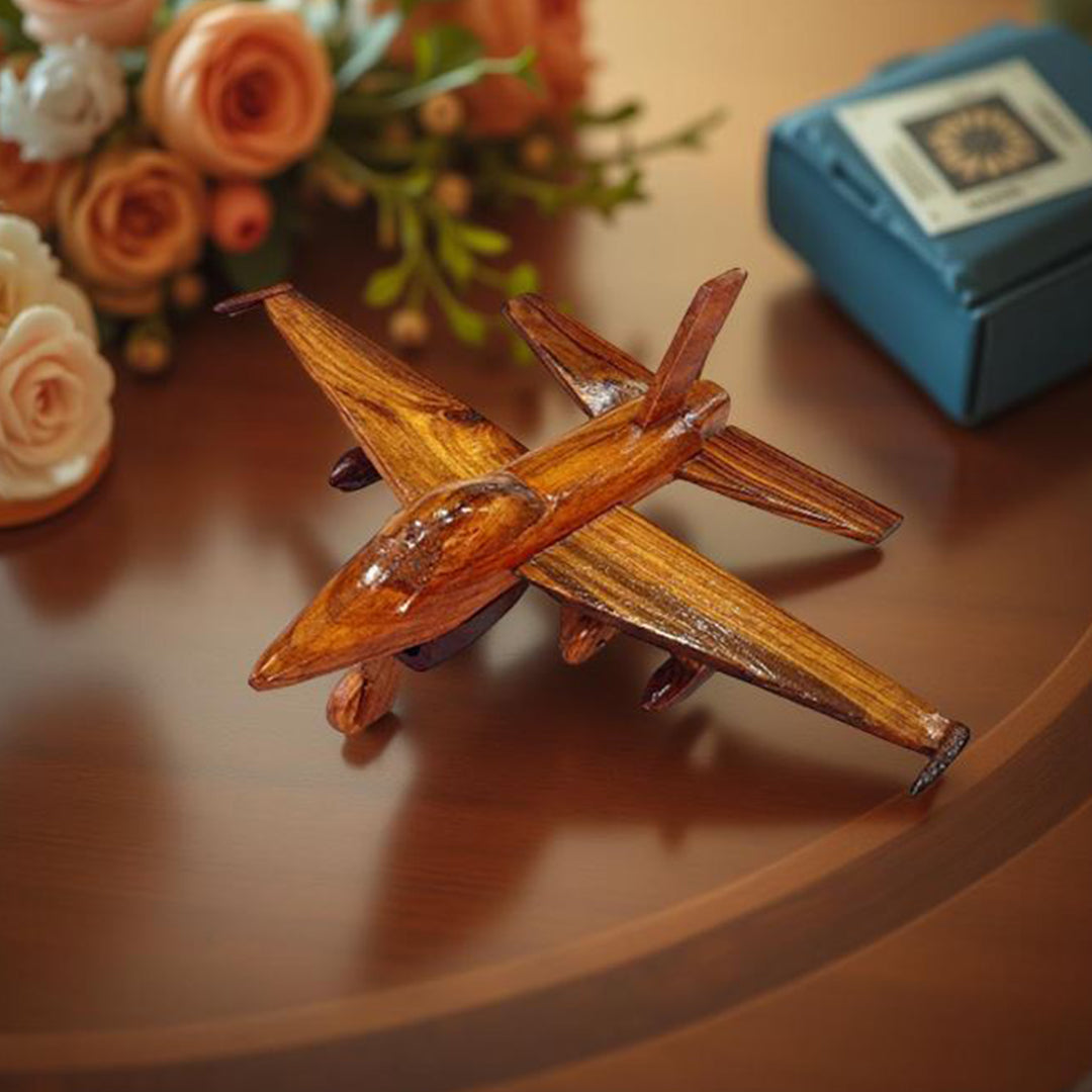 JF-17 Thunder Wooden Fighter Jet | Handmade Military Plane Model | Wooden Aircraft