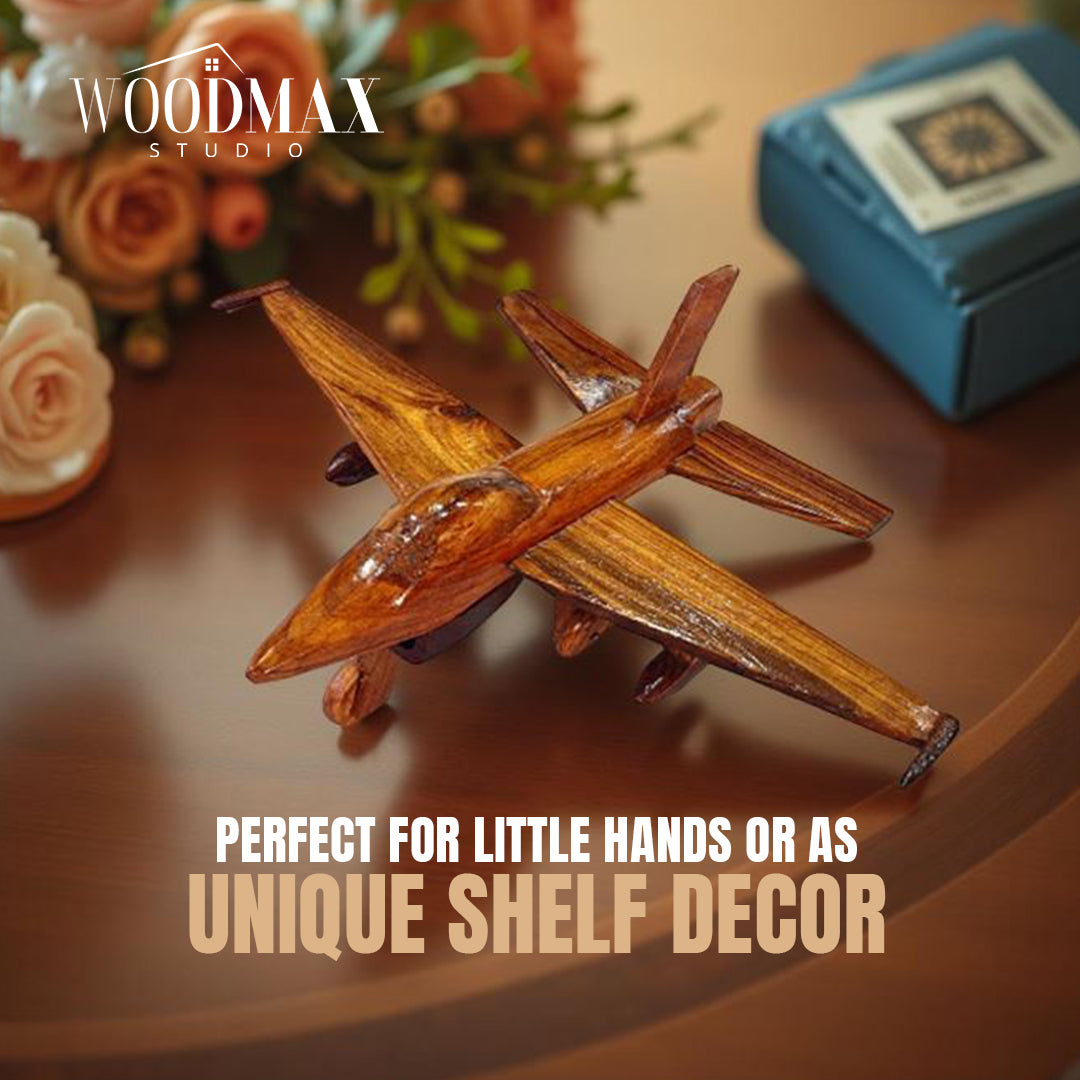 JF-17 Thunder Wooden Fighter Jet | Handmade Military Plane Model | Wooden Aircraft