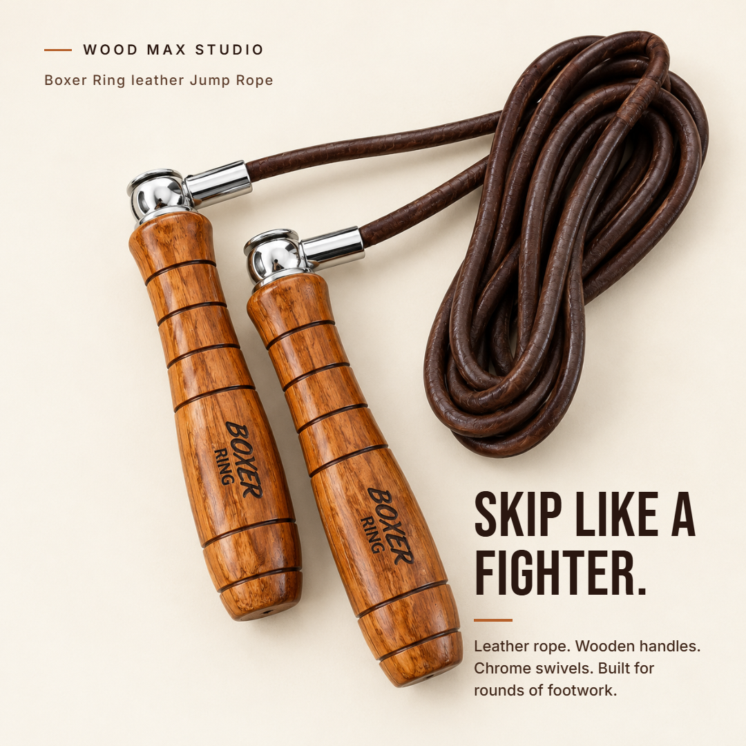Genuine Buffalo Leather Jump Rope